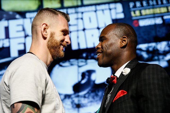 Adonis Stevenson, right, faces Andrzej Fonfara on Saturday in a rematch of their first fight three years ago