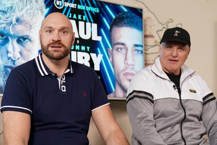 Tyson Fury with his father John