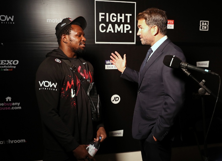 Dillian Whyte and Eddie Hearn