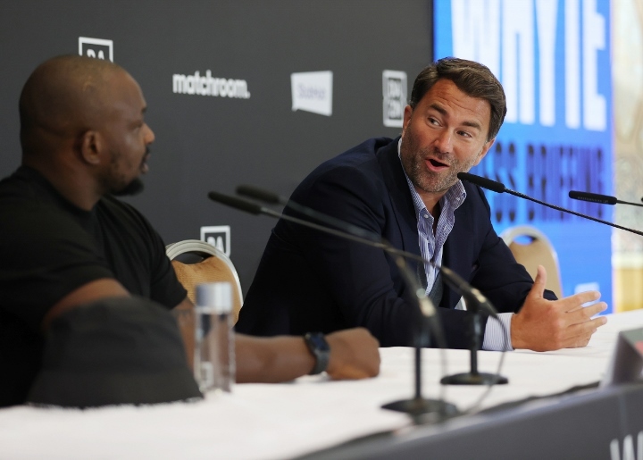 Eddie Hearn und Dillian Whyte