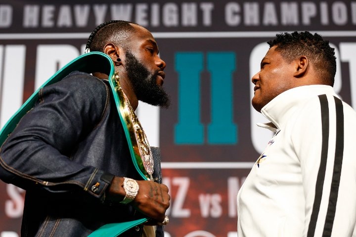 Deontay Wilder and Luis Ortiz