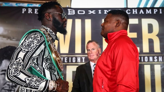 Deontay Wilder and Luis Ortiz