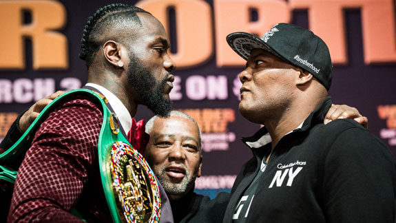 Deontay Wilder and Luis Ortiz