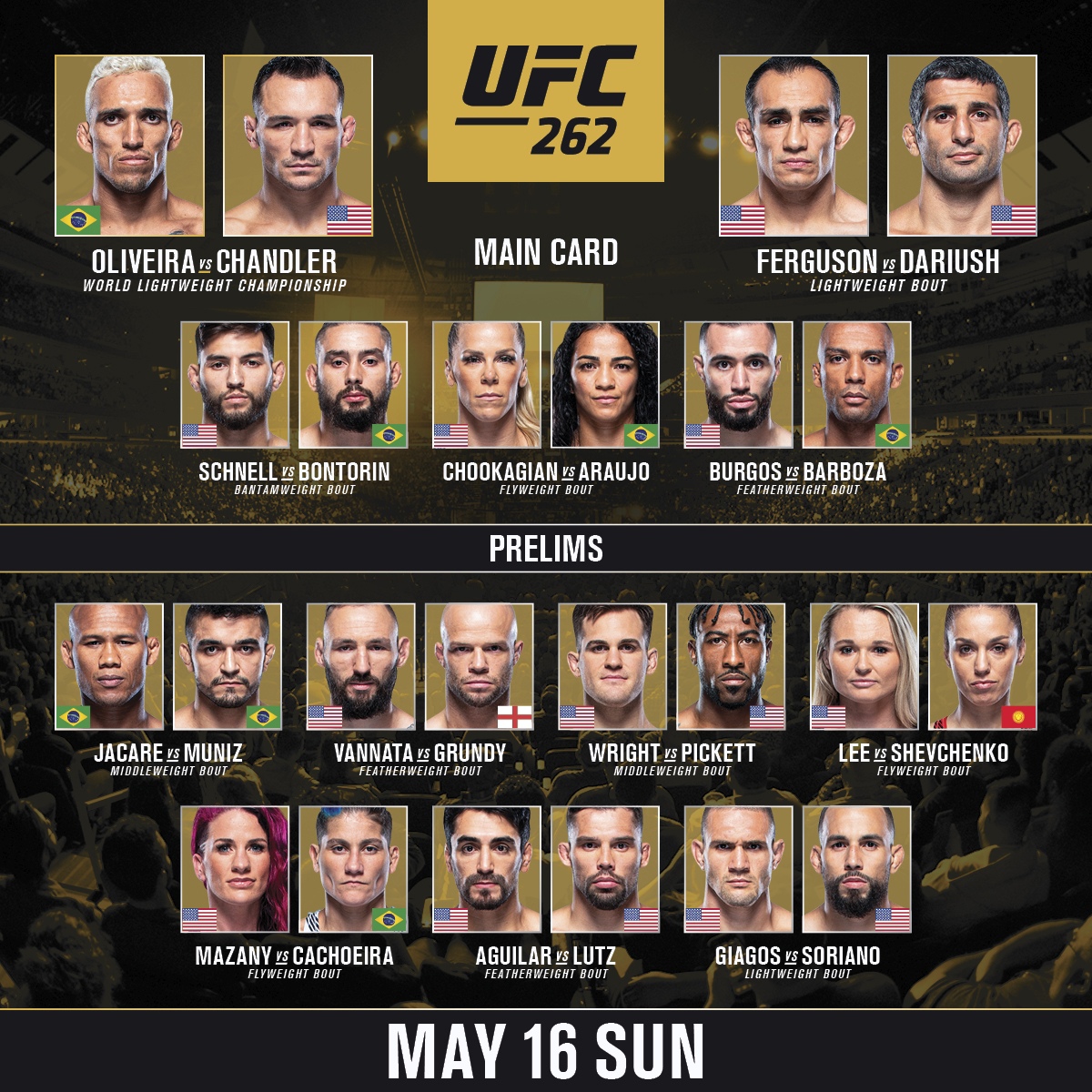 Ufc 262 Oliveira Vs Chandler Where To Watch Live